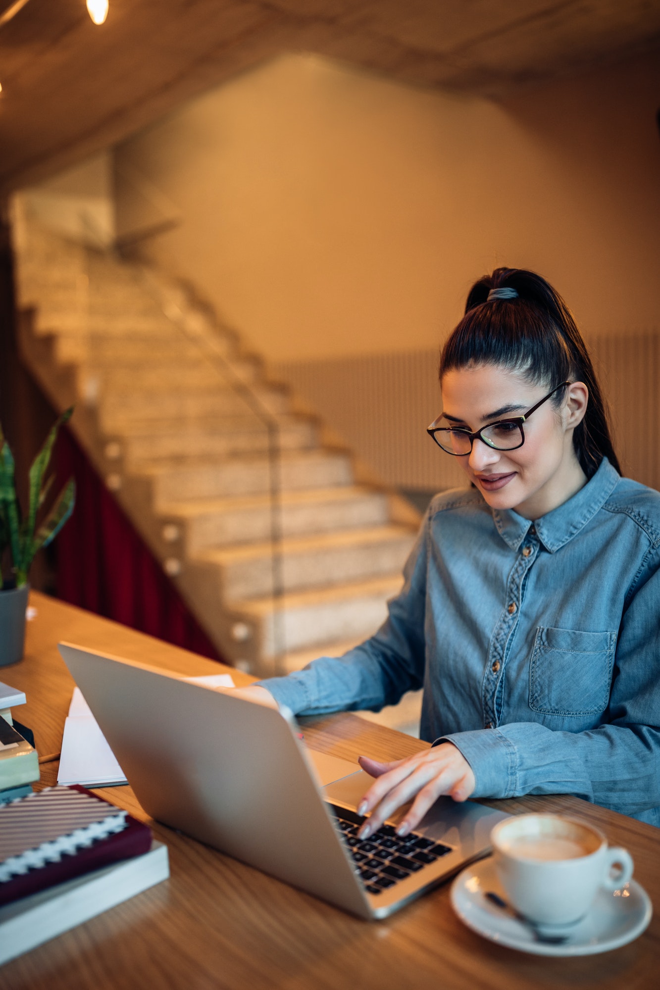 Keeping track of her notes online