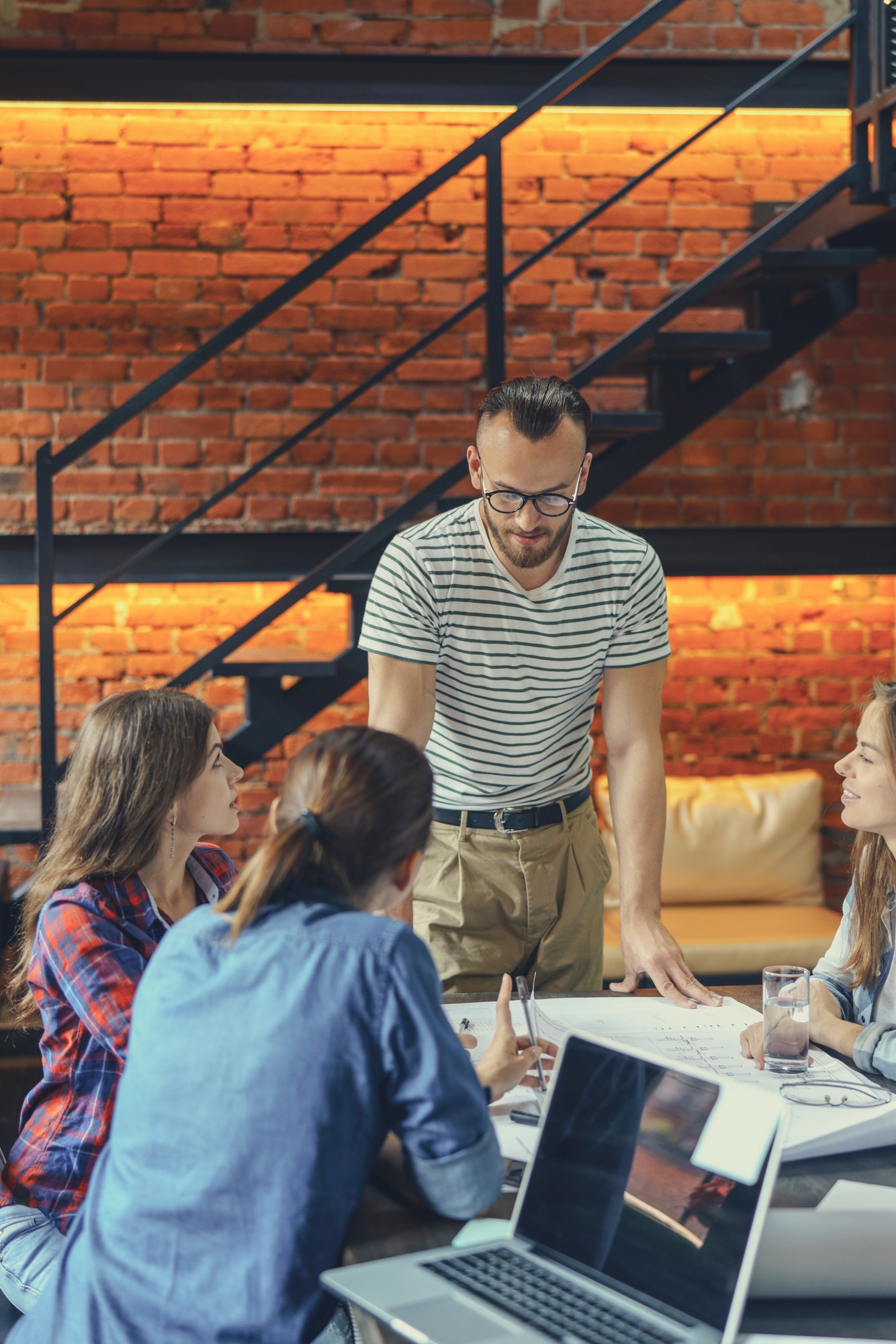 Young business people at meeting